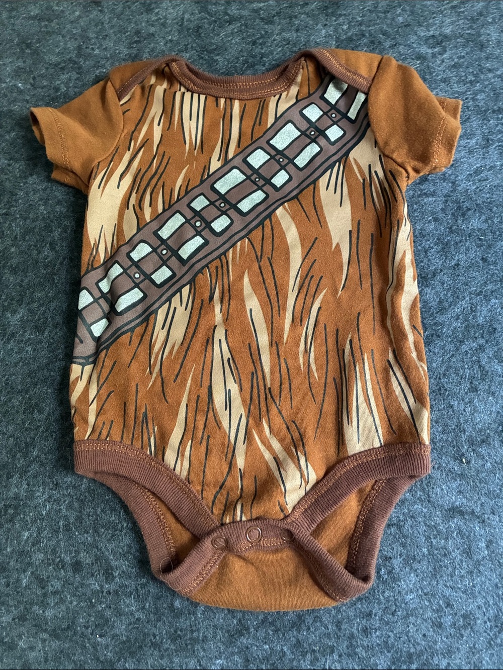 Chewbacca Star Wars Baby Infant One Piece Bodysuit Halloween Costume MNSSHP